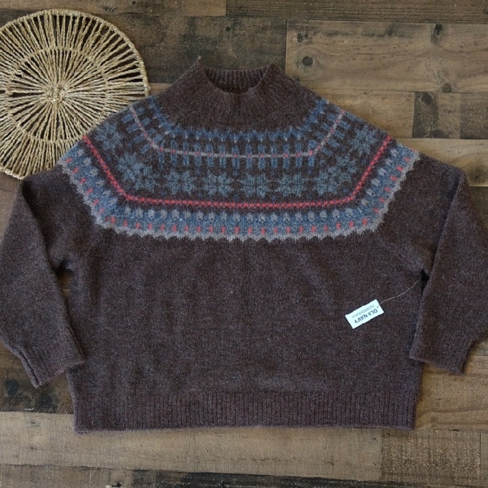 Old Navy NWT Women's  Cozy Brown Sweater Size XXL